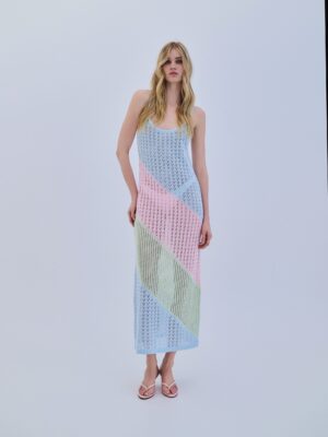 COMBOS Dress Maxi Tricolor