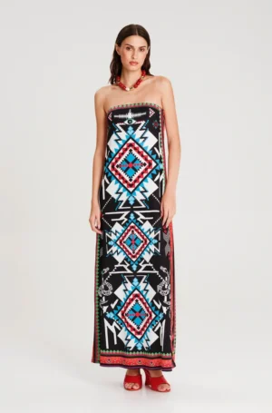 PEACE AND CHAOS TREASURE STRAPLESS DRESS