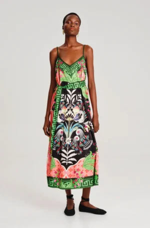PEACE AND CHAOS RAINFOREST DRESS - Jacquard