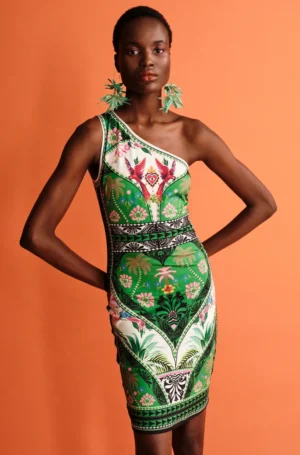 PEACE AND CHAOS OASIS ONE SHOULDER BODYCON DRESS