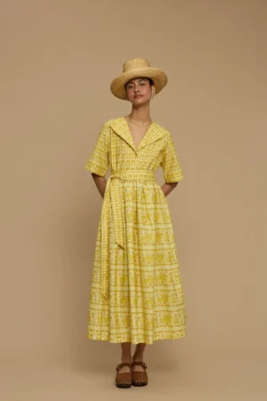 MELITTA MAXI DRESS MILOS (ANAFI BEIGE PRINT)