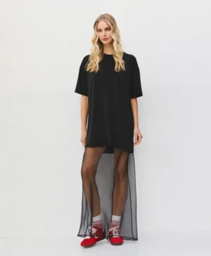 ACCESS Long blouse with rhinestones