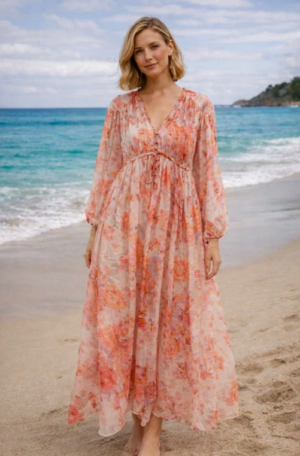 MADELYS LONG FLORAL DRESS