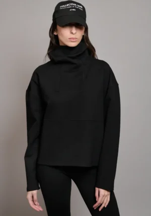 COLLECTIVA NOIR CRISP TOP BLACK