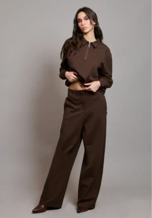 COLLECTIVA NOIR OFFICE PANTS BROWN