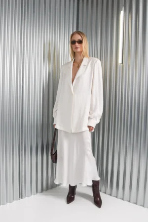 ARPYES KOI BLAZER WHITE