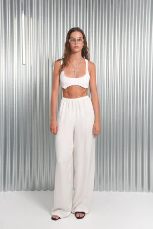 ARPYES KOI PANTS WHITE