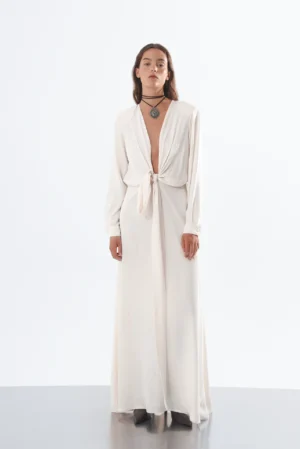 ARPYES KOI DRESS WHITE