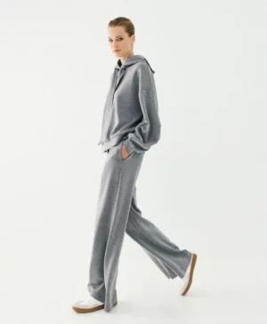 ACCESS Wide-leg pants with elastic waistband GREY