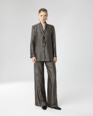MOUTAKI BLACK AND WHITE PANTS