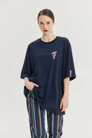 HEMITHEA Cheetah Blue T-Shirt (Miragia)
