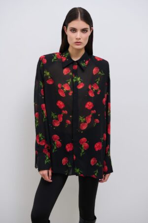 COMBOS Carnation Dream Shirt Black